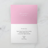 叔母誕生日カード カード (内部)