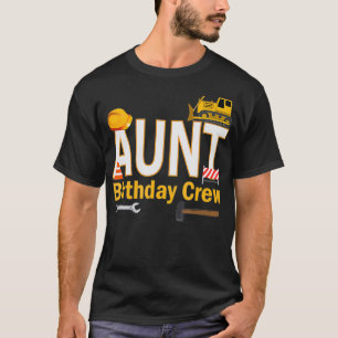 叔母誕生日クルー建築誕生日 Tシャツ