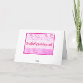 叔母誕生日 |かわいいお洒落カップケーキ カード (裏面)