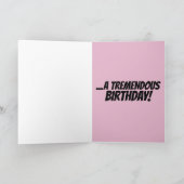 叔母誕生日、ドナルド・トランプ途方もない叔母カード シーズンカード (内部)