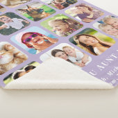 叔母16フォトコラージュ紫 シェルパブランケット (3/4)