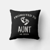 叔母/ミニマリストシックハートブラックに昇格 クッション (裏面)