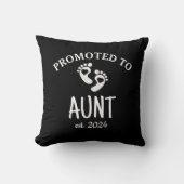 叔母/ミニマリストシックハートブラックに昇格 クッション (正面)