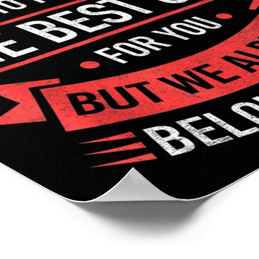 叔父おもしろいギフト父の日Niee Nepから ポスター (角)