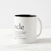 叔父お気に入りの定モダン引用文 ツートーンマグカップ (正面右)