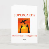 叔父さんのための海景のバースデー・カード カード (裏面)