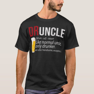 叔父さんのためのBeer Lover Druncleのワイシャツのおもしろいなギフト Tシャツ