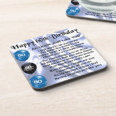 叔父さんの詩-第60誕生日 コースター (左側)