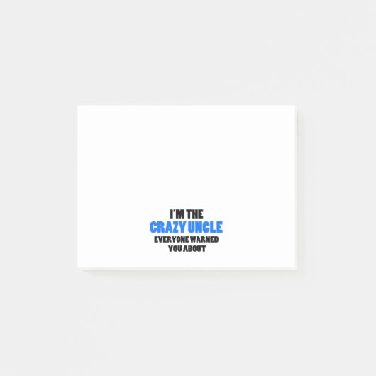 叔父さんのWere Warned熱狂するなAboutの ポストイット (正面)