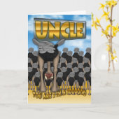 叔父さん父の日カード- 1000000の1才です カード (黄色い花)