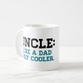 叔父さん、よりクールなだけパパのような、 コーヒーマグカップ (正面左)