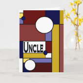 叔父さん-オリジナルへの幸せな父の日 カード (黄色い花)