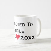 叔父さんBlack及び赤のマグに促進される コーヒーマグカップ (正面右)