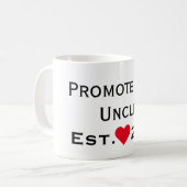 叔父さんBlack及び赤のマグに促進される コーヒーマグカップ (正面左)