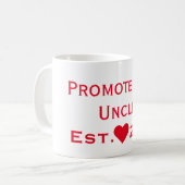 叔父さんRed Mugに促進される コーヒーマグカップ (正面左)