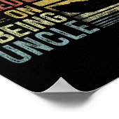 叔父になる魚釣りギフトアンクルに父の夢中 ポスター (角)