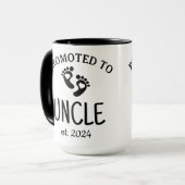 叔父に昇格/初めて叔父のスクリプトコーヒー マグカップ (正面左)