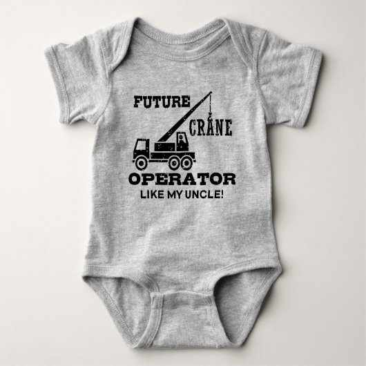 叔父のような未来のクレーンのオペレータ ベビーボディスーツ (正面)