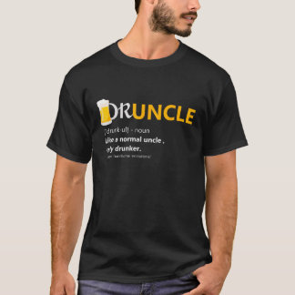 叔父のような酔っぱらい定義の酔っ払いビールT sh Tシャツ