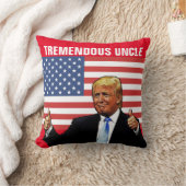 叔父のドナルドトランプ枕の途方もない叔父 クッション (ブランケット)