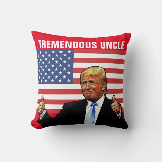 叔父のドナルドトランプ枕の途方もない叔父 クッション (正面)
