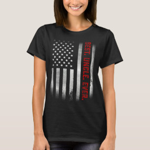 叔父のメン最高のズEver Usフラグ Tシャツ