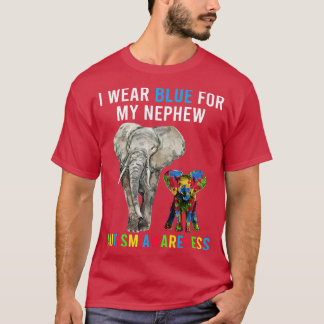 叔父の叔母の自閉症ゾウs、私は衣服ブルー私のN Tシャツ