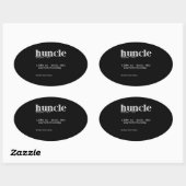 叔父の唯一の方法のように孟金定義 楕円形シール (シート)