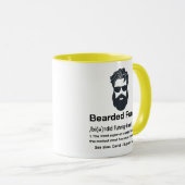 叔父の定義おもしろいbearded関数 マグカップ (正面右)