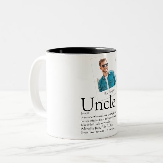 叔父の定義写真 ツートーンマグカップ (正面左)