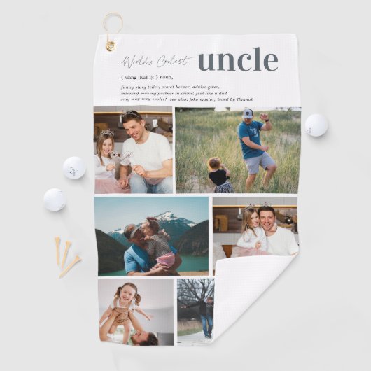 叔父の定義 |写真7 パーソナライズされた ゴルフタオル (インサイチュ)