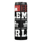 叔父の弁護士ティーに注意 タンブラー (裏面)