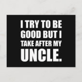 叔父の後を追おもしろいう ポストカード (正面)