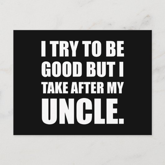 叔父の後を追おもしろいう ポストカード (正面)