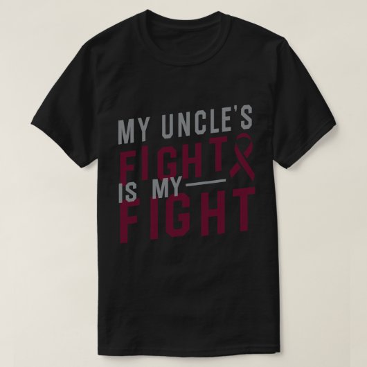 叔父の戦いは鎌状赤血球貧血Aw Tシャツ (デザイン正面)