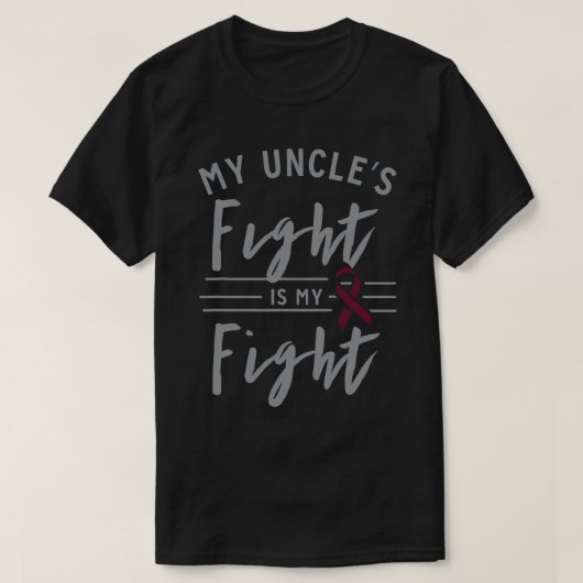 叔父の戦いは鎌状赤血球貧血Aw Tシャツ (デザイン正面)