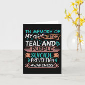 叔父の自殺恋しく思防止法を思い出して カード (黄色い花)