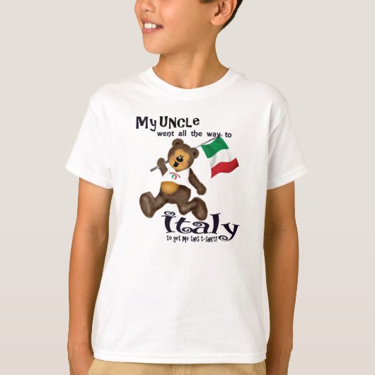 叔父はイタリアに行った Tシャツ (正面)