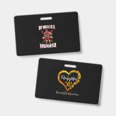 叔父は消防士だ バッジ (正面＆裏面)