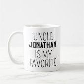 叔父は私のお気に入りの1年おもしろい下のベビー コーヒーマグカップ (左)