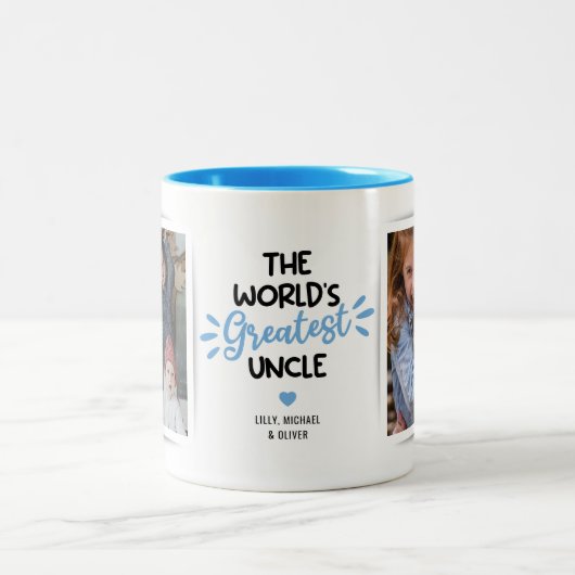 叔父もっとも偉大2写真2トーンのコーヒーマグ ツートーンマグカップ (中央)