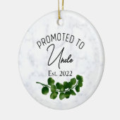 叔父オーナメント、妊娠告知に昇進 セラミックオーナメント (左)