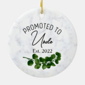 叔父オーナメント、妊娠告知に昇進 セラミックオーナメント (裏面)