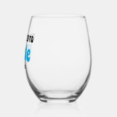 叔父カスタムの妊娠告知に昇進する ステムなしワイングラス (左)