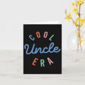 叔父クール時代の父おもしろいの日に両面 カード (黄色い花)