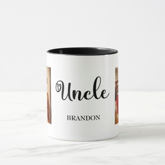 叔父パーソナライズされたのコーヒーマグの写真ギフト マグカップ (中央)