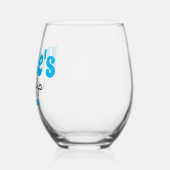 叔父パーソナライズされたのシッピカップ ステムなしワイングラス (左)