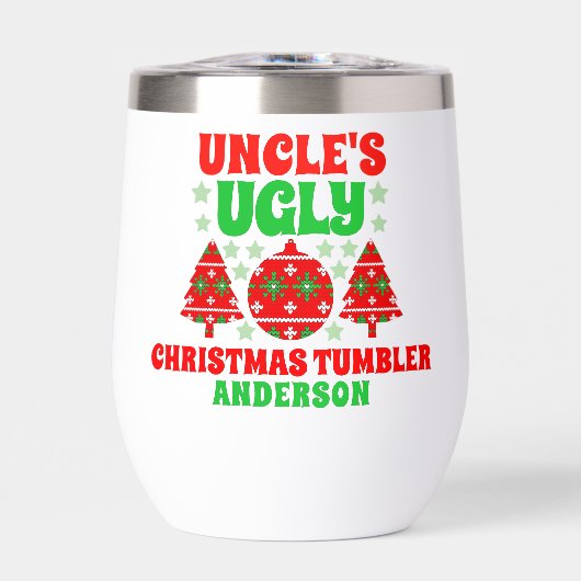 叔父パーソナライズされたの醜いクリスマスセーター (正面)