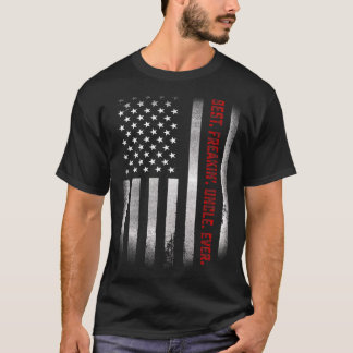 叔父フリーキン叔父最高ののMens Ever Us Flag Tシャツ