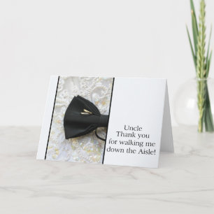 叔父感謝していが私を通路に歩くする サンキューカード